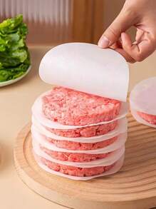 500/1000/1500pcs Non-Stick Hamburger Patty Papers, Oil Absorbing Separator Papers, Easy Storage, Separates Burgers When Frozen, Suitable For Cutlets, Cookies, Pies, Mousse And Other Foods, Kitchen Supplies, Outdoor Restaurants & Home Kitchens