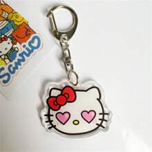 Sanrio Accesorios de bolso lindos Sanrio, llavero acrílico que incluye Hello Kitty y llaveros creativos y de estilo de dibujos animados de Sanrio, los cuales son ideales como coleccionables creativos para cumpleaños, elementos decorativos para mochilas de mujeres y regalos asequibles. Adecuado para bolsos de hombro, mochilas y llaves, útiles escolares, de vuelta al colegio