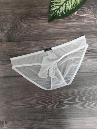 DomiGe 1pc Sexy Men's Low Waist Cartoon Elephant Nose Elastic Mesh Briefs