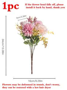 1 pièce/3 pièces Fleurs artificielles Fausses roses Bouquet de fleurs en soie Marguerite Pissenlit Fleurs en vrac pour la décoration de mariage maison fête Table Centres de table, Décoration d'automne