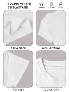 Camiseta feminina casual de verão para o Dia das Mães, com estampa camuflada e gola redonda, manga curta, branca, com a palavra "MAMA" em branco. - Branco - Ver 4
