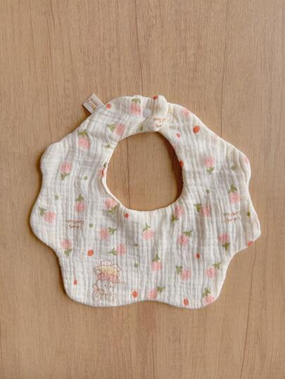 5pcs/Pack Baby Bibs, 100% Cotton Gauze, Soft Drool Scarf For Newborn Infant, Breathable Baby Burp Cloths