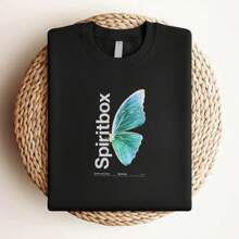 180g Pure Cotton NWT Spiritbox Eternal Blue Heavy Metal Band Black T-Shirt Size S 5XL Fashion Stretched Soft Summer Casual For Women Breathable Top For Everyday Wear Print Round Neck Short Sleeve Designer Clothes Comfortable Versatile Graphic Homme Unisex Streetwear Stylish Slightly.