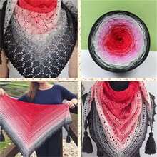 300g Colorful Pure Cotton Cake Gradient Cotton Rainbow DIY Scarf Shawl Skirt Wool Yarn Crochet - Multicolor - View 8