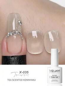 XEIJAYI 5件組/套 7.3ml 冰透免洗凝膠指甲油，適合所有季節 - 彩色 - 查看 5