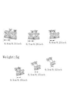E3222W Men's Earring / Ear Stud, Minimalist And Practical, Multi-Functional