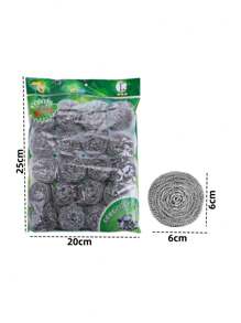 20 Spugnette in acciaio inossidabile, tamponi di pulizia per cucina non elettrici per piatti, pentole e padelle. Confezione da 20 spugnette in lana d'acciaio: abbastanza per soddisfare le tue esigenze, spugnette in acciaio inossidabile per pulire piatti, pentole, padelle, bagno, forno e altro!