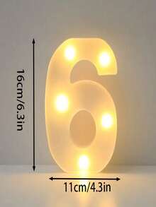 1pc 16cm Illuminated Letter Light, LED Alphabet Light, Glowing Letters, 26 Letters And 10 Numbers, Suitable For Various Occasions Like Parties, Proposals, Birthdays, Etc. - Warm white light - View 36