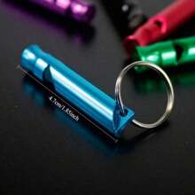 2/4pcs Super Loud Whistle, Super Loud Aluminum Sports Emergency Survival Whistle, Suitable For Camping Hiking Hunting Outdoor Sports And Emergency