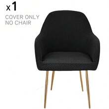 弧形椅套，提花餐椅套，弹力餐厅扶手椅套，椅套 6/4/1 件套，弧形靠背厨房椅套，现代弧形扶手，柜台高度吧台凳套，适用于厨房派对宴会 - 彩色 - 查看 17