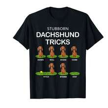 Camiseta navideña con perro salchicha de pelo largo y gracioso - Negro - Ver 1