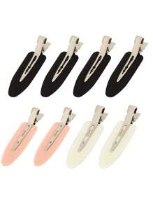 4PCS- Colorful Simple Hair Clips, Hair Accessories, Bangs Side Clips, Hair And Makeup Clips, Duckbill Hair Clips, Simple Hair Clips, Girls' Hair Accessories, Ideal Gift Choices, Celebrations And Parties, Beauty Hair Clips, Bangs Hair Clips, Duckbill Split Hair Clips Headwear, Pink Hair Clips. The Product Does Not Include Cardstock, Only Hairpins.