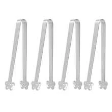 430不锈钢食物夹迷你零食夹ins风冰块饼干水果办公室糖夹创意食物夹小手掌形防滑钳厨房食物夹肉夹包子夹重型