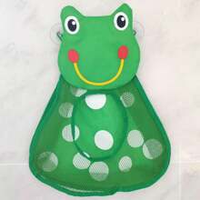 1PC Bathroom Kids Bath Toy Storage Bag , Cute Cartoon Style Wall Mounted Toy Storage Mesh Pocket, Bathroom Toiletries Storage Mesh Bag Waterproof And Drainable With Suction Cups For Firm Attachment