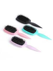 适用于卷发、波浪发和卷曲发的卷发梳 - 气流空心设计，可快速干燥并增强卷发，防毛躁顺发梳，干湿两用，轻巧无拉力梳，适合儿童、青少年和小女孩，非常适合旅行、居家、沙龙，用于定型卷发的梳子