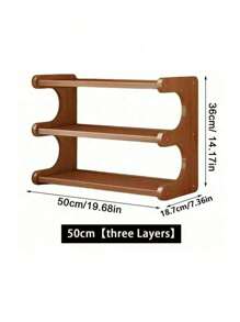 1pc Multi-Layer Desktop Storage Organizer Rack Cup Holder Organizer Rack Retro Creative Practical Office Dining Table Decor Student Dorm Office Supplies Home Rental Furniture