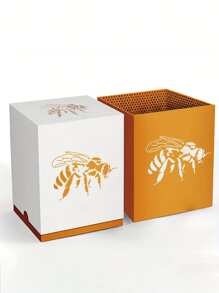 1 Stück wiederverwendbare Malvorlage mit Bienen-Design, Größe A4, geeignet für Insekten, DIY Basteleien, Stoff, Leinwand, Holzwände, Heim- und Möbeldekoration