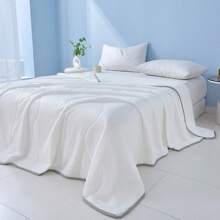 1 pieza Manta de verano súper suave y ligera (sin funda de almohada), edredón fresco y cómodo, amigable con la piel, transpirable y lavable a máquina. Adecuado para dormitorio, habitación de invitados, oficina y sofá.