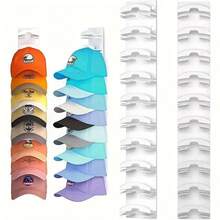 1/2pcs Heavy Duty 10-Tier Baseball Cap Organizer Rack, Sturdy Hanging Storage Holder For Hats, Suitable For Door, Cabinet, Wall And Entryway, Practical Home Storage Accessory - Multicolor - View 5