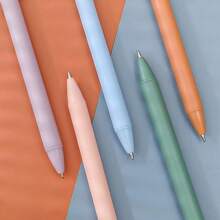 10pcs Macaron Black Ink Ballpoint Pen- Colorful And Cute Ballpoint Pen, Student Office Stationery For Diary, Writing, Office And School Supplies School Supplies,Back To School