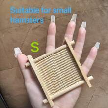 1 Pack Summer Hamster Cooling Pad, Guinea Pig & Teddy Plush Ice Bed, Bamboo Woven Square Small Pet Mat, Soft & Breathable, No-Assembly, For Small Pets