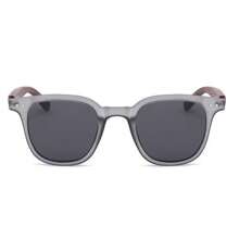1 pieza de gafas de moda unisex con marco cuadrado y pieza contigua de medidor con acabado de plata