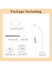 1/2pcs Gold Balloon Arch Stand Kit, Free Bending Shape Balloon Column Stand With Base, Half Arch Balloon Stand For Floor, Ideal For Wedding Birthday Valentines Decorations - Multicolor - View 15