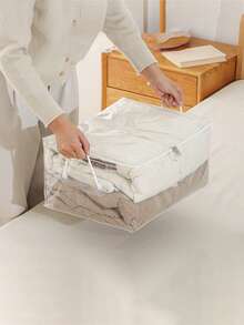1PC 棉被收纳袋家用透明被子衣物整理袋大容量防潮搬家衣服打包袋子