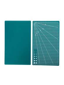 1 pezzo Tappetino da taglio multicolore, adatto per patchwork, carta, argilla e artigianato, taglia A3 in materiale PP - Forniture per ufficio e scuola, tappetino da taglio artigianale di precisione A3 rotante, materiale PP, adatto per cucito e progetti fai da te