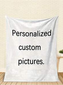 1pc Customized Personalized Flannel Blanket - Soft, Lightweight, Comfortable - Perfect Gift For Adults, Valentine's Day Or Any Occasion - Machine Washable, Year-Round Comfort, Personalized Blanket, Office Nap Blanket, Air Conditioning Blanket, Photo Blanket, Father's Day Gift For Dad, Bedding Blanket, Custom Picture Blanket - Multicolor - View 14