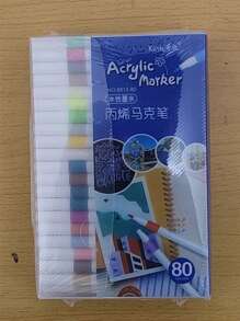 80 pièces/60 pièces/48 pièces/36 pièces/24 pièces/12 pièces Stylos marqueurs acryliques, stylos de graffiti pour l'artisanat, set de marqueurs aquarelle colorés, crayons de couleur opaques et imperméables à grande capacité. Excellent cadeau pour les étudiants, parfait pour offrir, cadeau d'Halloween, de Noël, pour la fête des mères, pour la rentrée scolaire, fournitures scolaires