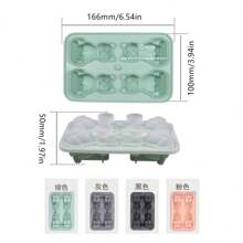 1pc Ice Cube Tray, Silicone Cartoon Cat Ice Pop/Popsicle Mold, Home Ice Cube Maker