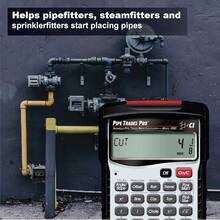 Calculated Industries 4095 Pipe Trades Pro Advanced Pipe Layout And Design Math Calculator Tool For Pipefitters, Steamfitters, Sprinklerfitters And Welders |   Built-In Pipe Data For 7 Materials , White - Calculator - View 1