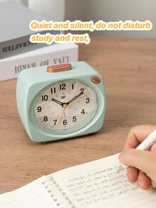 Reloj despertador multifuncional con música, con volumen ajustable, función de repetición, función de luz nocturna, operación silenciosa, no molesta el descanso ni la lectura, decora tu dormitorio, mesita de noche, oficina, sala de estar, dormitorio escolar, muy hermoso, también es un regalo ideal para estudiantes en la temporada escolar, un reloj imprescindible para la decoración escolar, sorpresa escolar, decoración del dormitorio, decoración del hogar, decoración de la habitación, útiles escolares - Multicolor - Ver 9