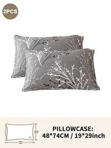 1pc/2pcs/4pcs Polyester Floral Pattern Pillow Cover Set (Pillow Inner Not Included), Soft & Comfortable, Suitable For All Seasons - Multicolor - View 22