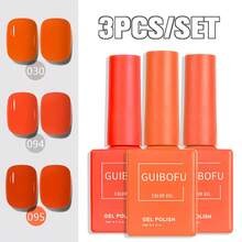 Set de 3 piezas de esmalte de uñas de gel, 0.51oz - 120 colores, arte de uñas de primavera, purpurina semi-permanente, kit de barniz para remojo para manicura y diseño de uñas, un color por frasco