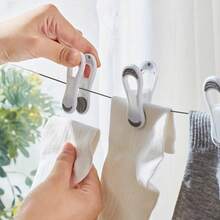 20 件无缝软塑料衣夹 - 强力防滑、防紫外线和防风，符合人体工程学设计，适用于精致面料、洗衣、家居整理（浅绿色）、现代干燥夹、耐用衣夹、衣夹 - 彩色 - 查看 10