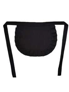 1 件可爱蕾丝莲花荷叶边女仆围裙，可爱女仆装洛丽塔主题餐厅围兜裙，适合女士 - 彩色 - 查看 10