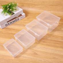 1pc Small/Medium/Large Clear Snap-Open Utility Organizer Box, Portable Storage Container For Toys, Parts And Accessories