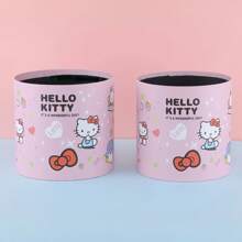 Sanrio Caixa de Presente em Formato de Balde de Abraço Buquê de Lanche Hello Kitty Cartoon, Material de Embalagem para Presente de Aniversário Rosa Fofo de Menina, Caixa Surpresa Multifuncional Reutilizável de Armazenamento, Material Decorativo Essencial para Festas de Festival