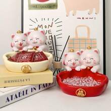 Adorable Cat Shaped Jewelry Tray - Ideal For Home & Garden Decor, Can Store Jewelry, Necklaces, Rings, Candy, Multipurpose Storage Organizer, Summer Storage Gift
