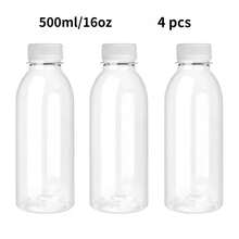 2/4/6/8/10 Stücke klare Plastikflaschen, wiederverwendbare Mini-Saftflaschen mit Deckel, kleine leere Getränkebehälter, auslaufsicher. Für Saft, Milch, Smoothies, Eiskaffee, Fruchtshakes, Soßen, Sirupe und andere Getränke zur Aufbewahrung. Kann Ihren unterschiedlichen Bedürfnissen und Ersatzbedarf erfüllen. - Verschiedenfarbig - Übersicht 23