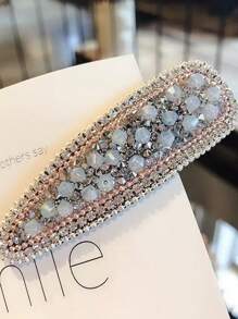 Water Drop Design Rhinestone Hair Clip, Shiny Hairpins For Bangs, Bun, Decorative Hair Accessories For Girls