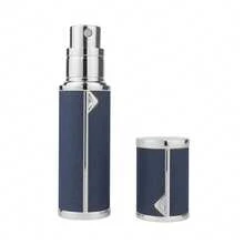 香水旅行喷雾器，真皮底部填充可再填充香水瓶，迷你古龙水香水分配器，防晒喷雾瓶，便携式喷雾器口袋大小，适合飞机旅行礼物 - 彩色 - 查看 14