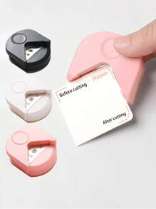 1pc Multi-Color Corner Cutter: Perfect Corner Rounder For Photos And Cards, DIY Corner Cutting Tool With R4 Radius - Corner Rounding Tool For Crafts, Photos, Paper And Cards - Square And Pointed Round Edge Trimmer - School And Office Supplies