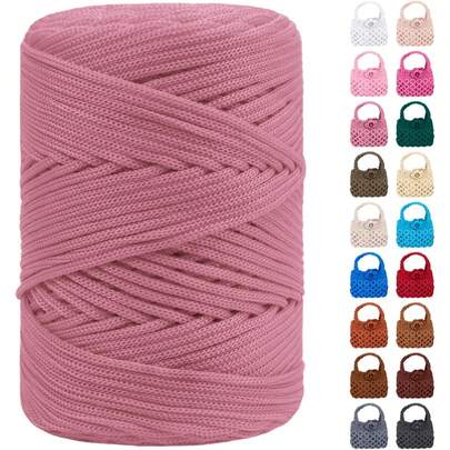 185 Yards X 3mm Polyester Tassel Cord, Braided Tassel Macrame Rope, Colorful Polyester Yarn Handwoven Tassel Cord For Crochet, Bags, Wall Hangings, Carpets, DIY Crafts, Plant Hangers, Tassel Projects