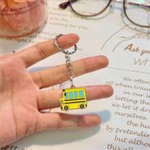5 pièces Carte de poche "Merci beaucoup" avec porte-clés bus joyeux, cadeau parfait pour les enseignants, entraîneurs, chauffeurs de bus, diplômés et parents pour les occasions spéciales
