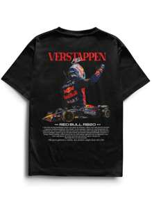 Camisa T unisex. Para hombres. Manga corta. Camisa T de manga corta. Ropa de primavera. Ropa de verano. Prenda de vestir. Prenda superior. Ancha. Silueta grande. Diseño con estampado. Obsequio. Regalo. Estilo street. Primavera. Verano. Otoño. Invierno. Para hombres.