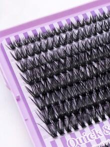 640 PCS Ultra Volume Purple Lash Book - 50D 60D 80D 100D Cluster Fans With D To DD Curl, Super Dense Fluffy Eyelashes For Bold Glam Look, Reusable Lash Book For Party Or Western Makeup Styles Lash Clusters,Eye Lash Clusters,Individual Eyelashes,Lashes,Fake Lashes - D - View 3