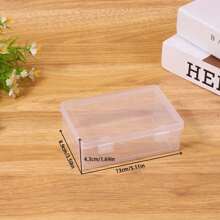 1pc Small/Medium/Large Clear Snap-Open Utility Organizer Box, Portable Storage Container For Toys, Parts And Accessories